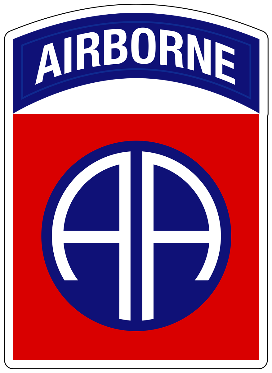 82nd Airborne Division Patch All American U.S. Army Military vinyl decal for car, truck, window or laptop - DECALS OF AMERICA