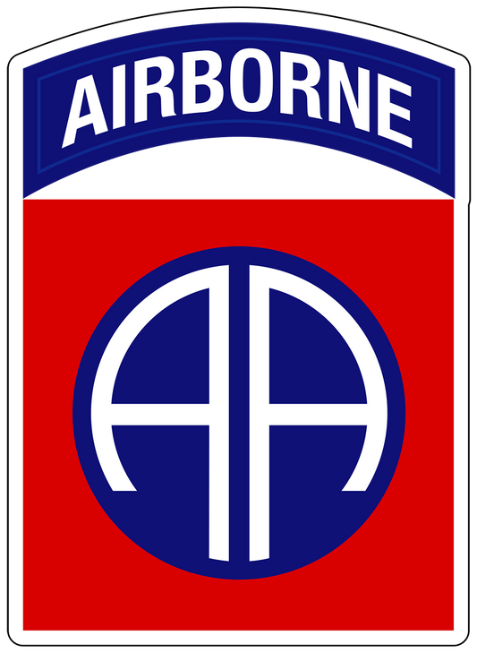 82nd Airborne Division Patch All American U.S. Army Military vinyl decal for car, truck, window or laptop - DECALS OF AMERICA