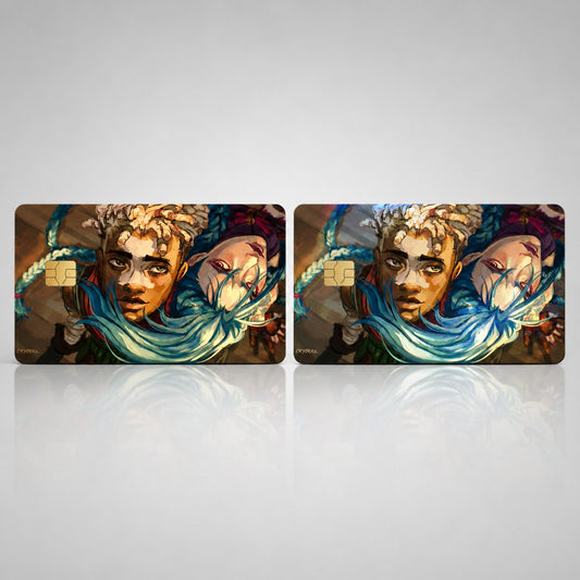 Arcane Jinx and Ekko Seconds on the Bridge Card Skin