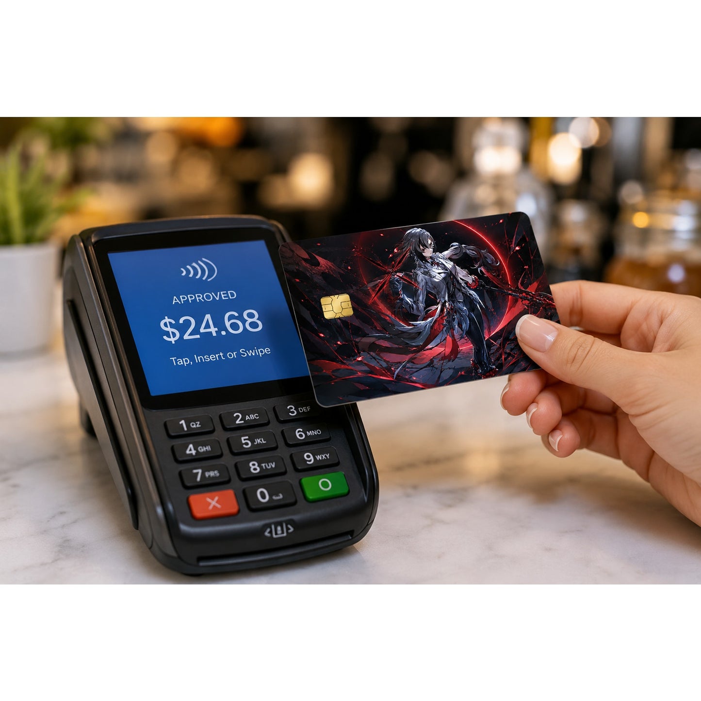 Shadow of the Knave Genshin Impact Arlecchino Debit Card Credit Card Skin