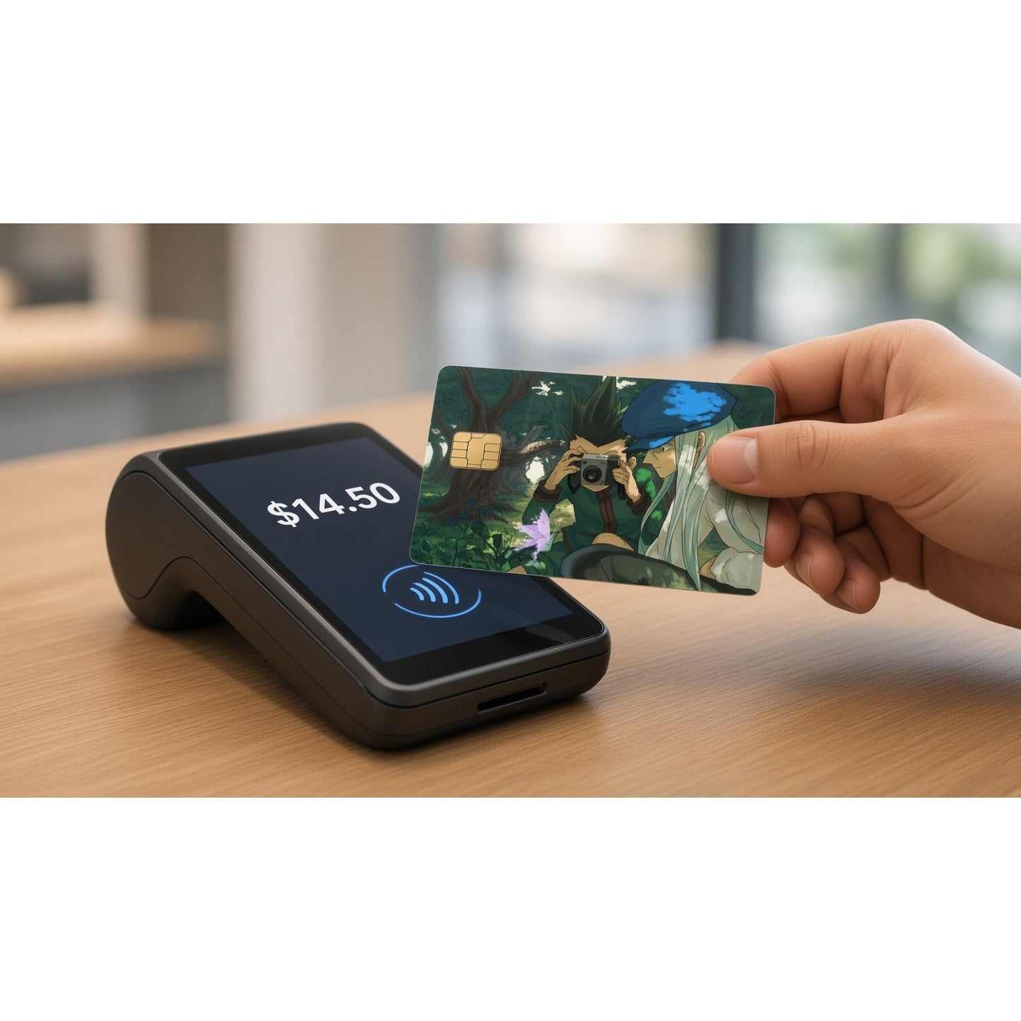 Gon & Kite's Butterfly Photo HunterXHunter Debit Card Credit Card Skin