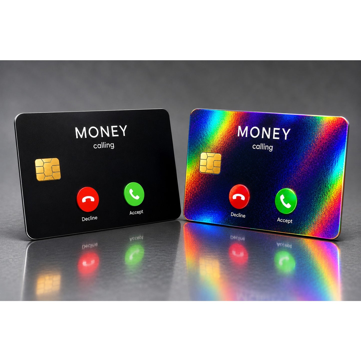 Money Calling Credit Card Skin Funny Debit Card Vinyl Sticker Wrap