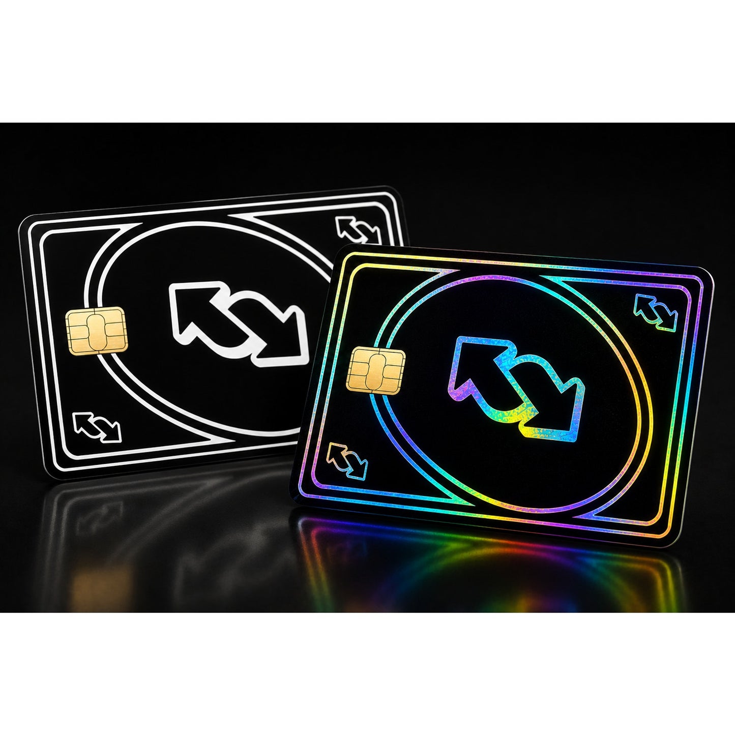 Black Reverse Credit/Debit Card Cover Skin Sticker
