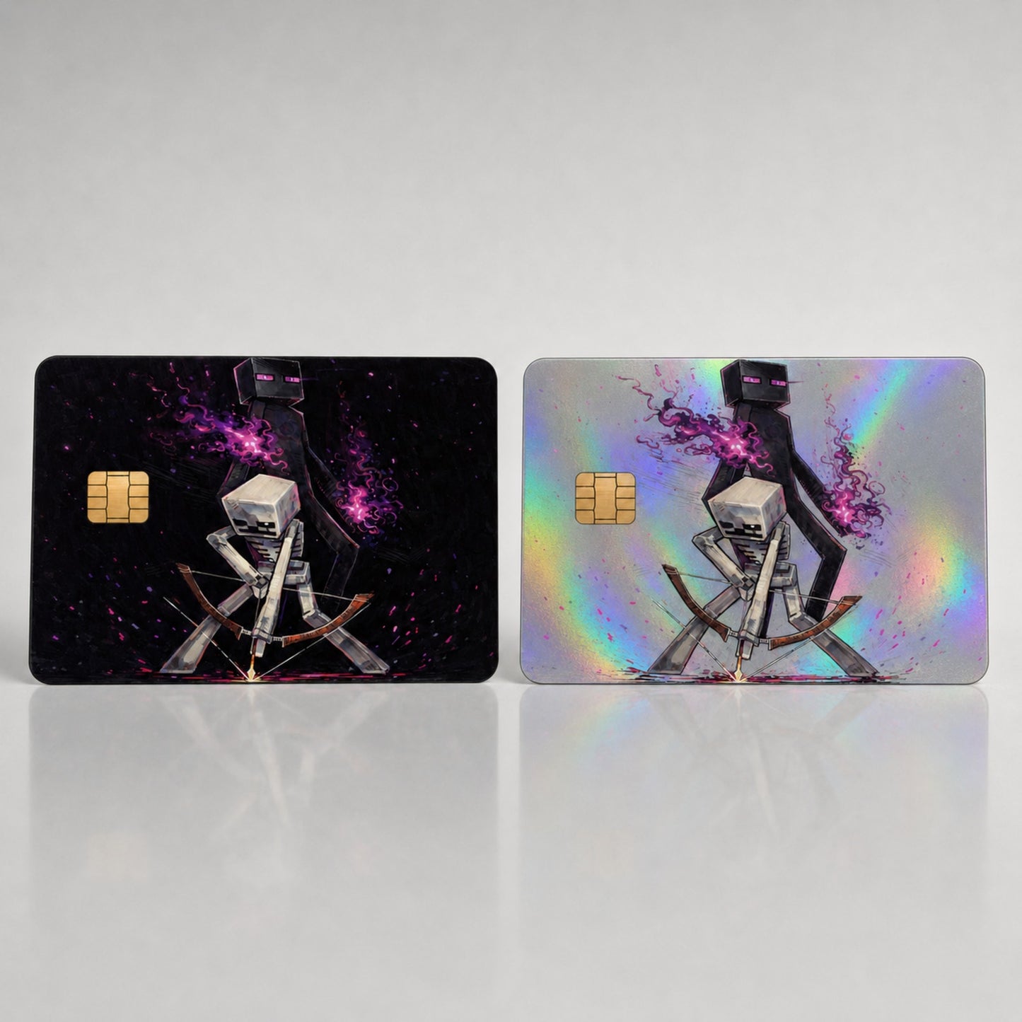 Enderman & Skeleton Ambush Mine Craft Debit Card Credit Card Skin