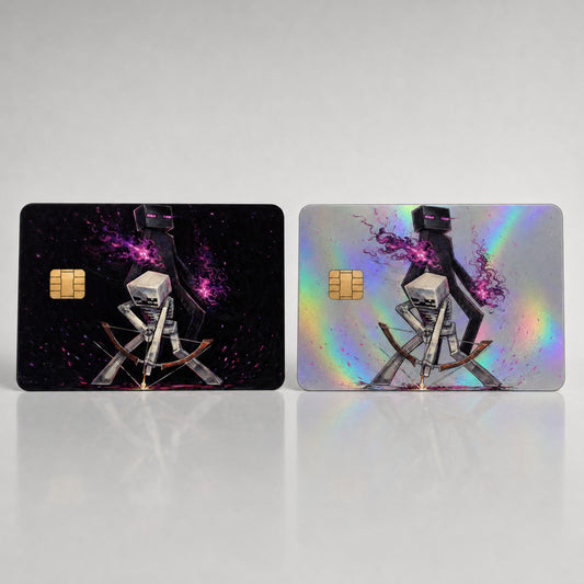 Minecraft Enderman and Skeleton Ambush Credit Card Skin