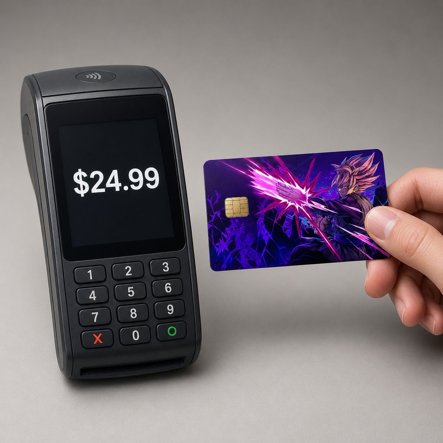Saiyan Black Divine Retribution Debit Card Credit Card Skin