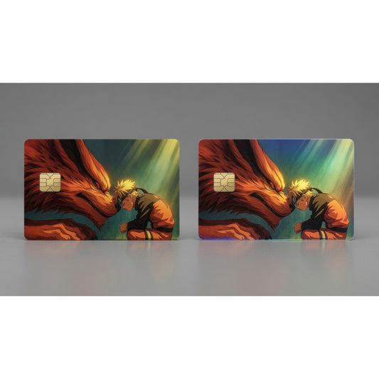 Naruto and Kurama Bond Card Skin | Anime Vinyl Wrap
