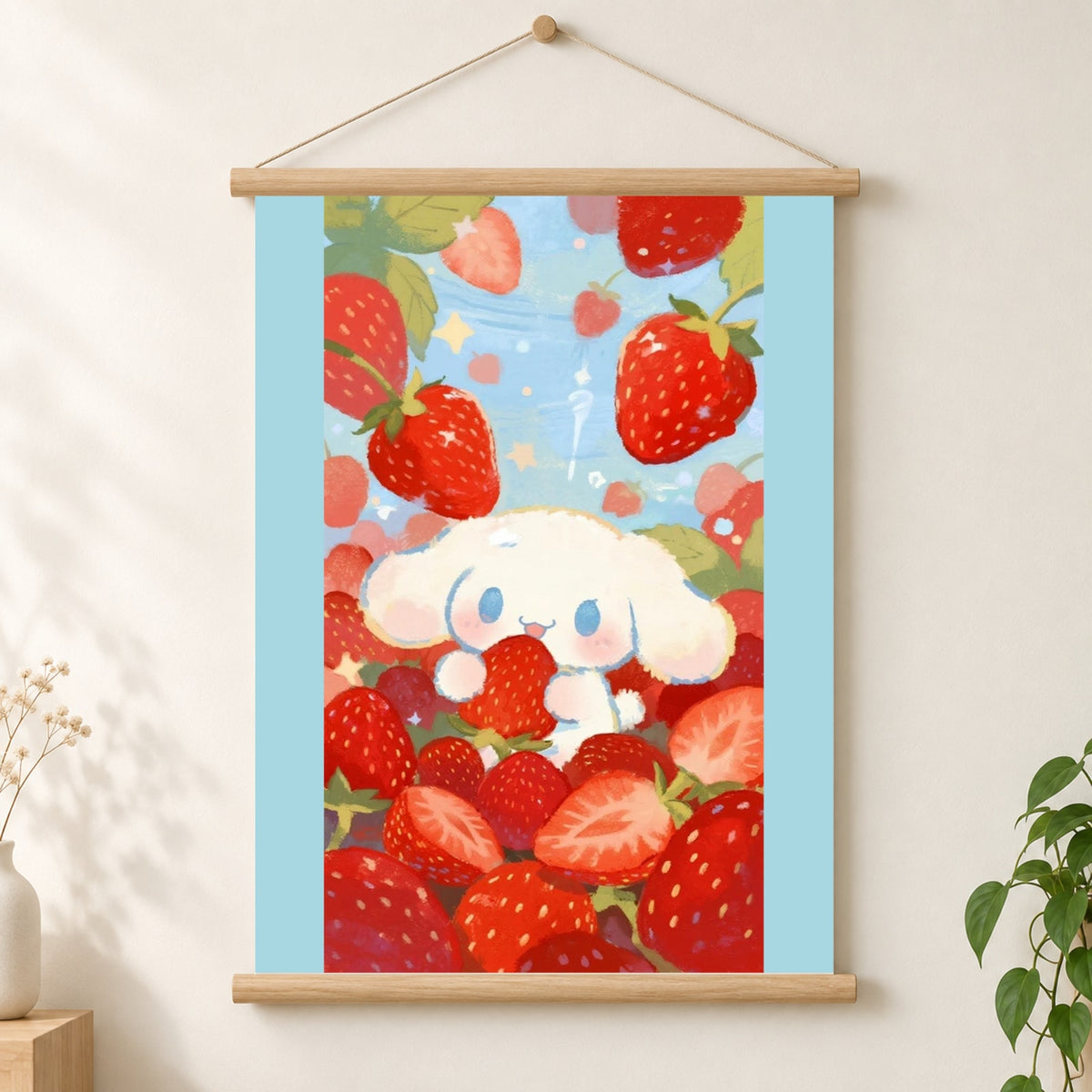 Cinnamoroll’s Berry Patch Paradise Poster Paper Wall Scroll Room Home Decor