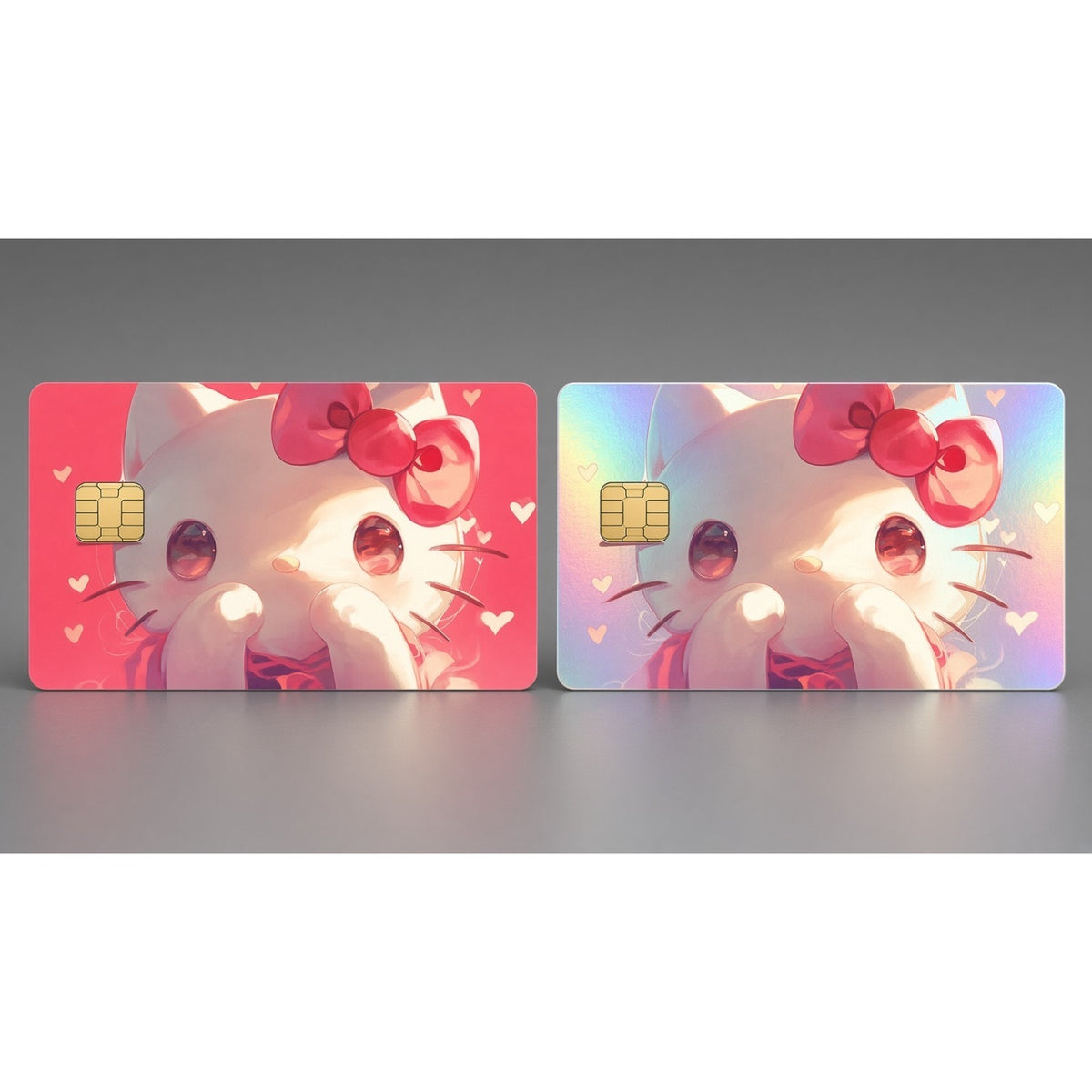 Heartfelt Affection Kitty Cute Kawaii Debit Card Credit Card Skin