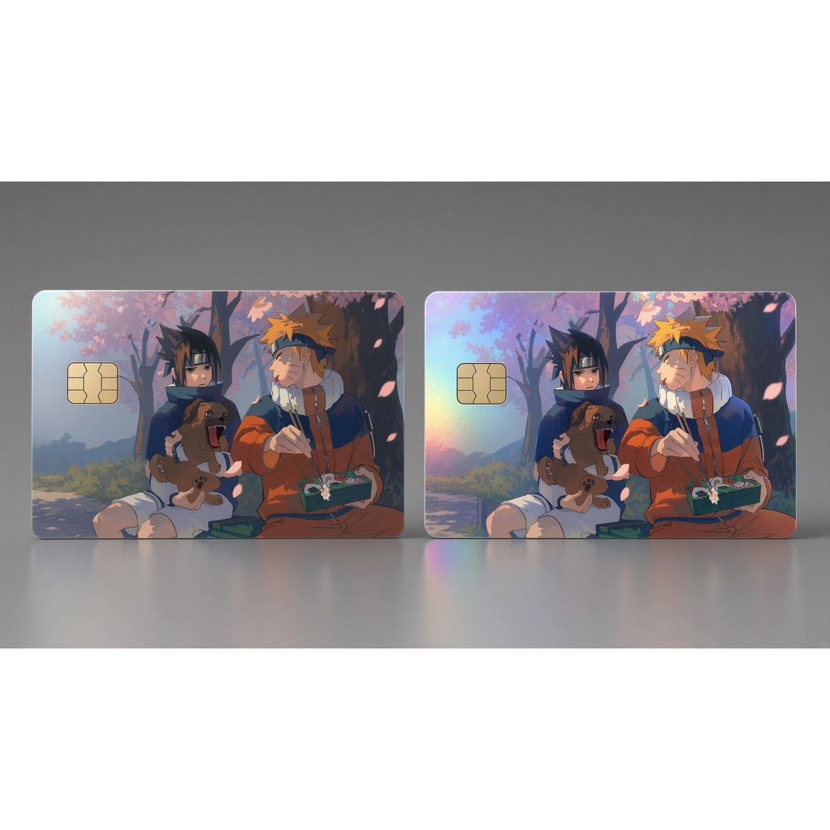 Naruto & Sasuke Springtime Bento Credit & Debit Card Skin
