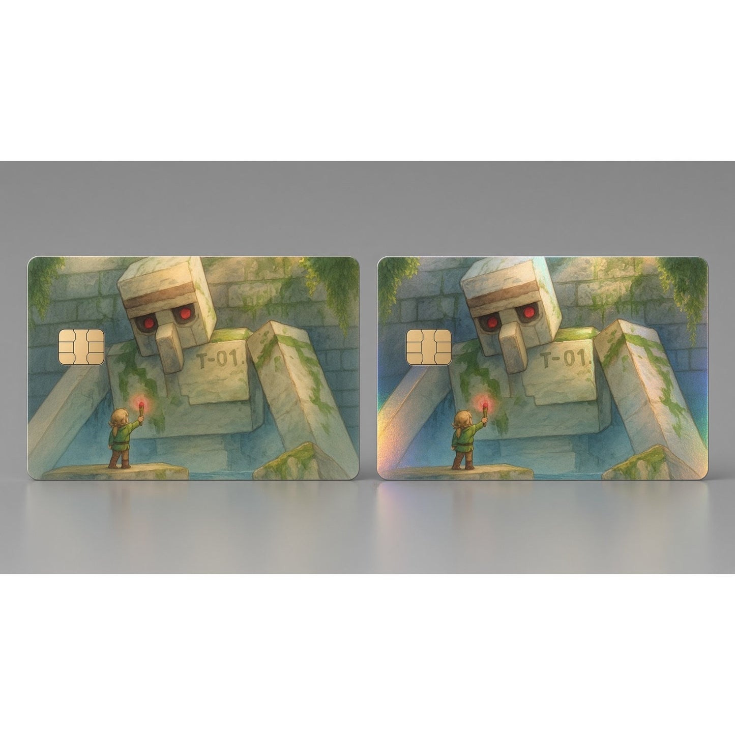 Iron Golem's Awakening Minecraft Debit Card Credit Card Skin