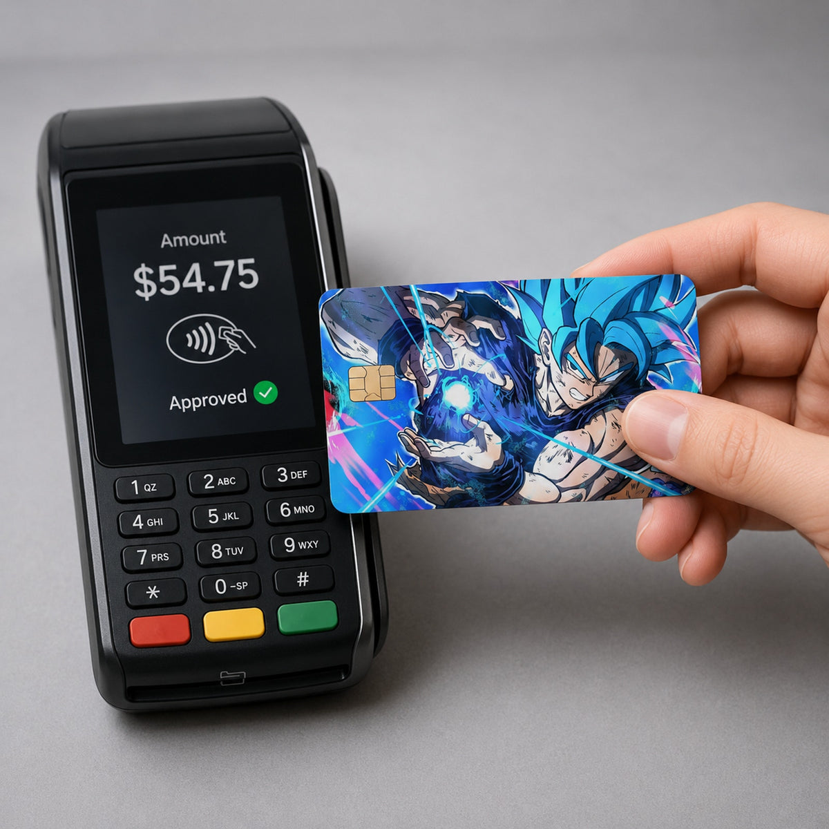 Son Goku Blue Kamehameha Dragon Ball Z Debit Card Credit Card Skin