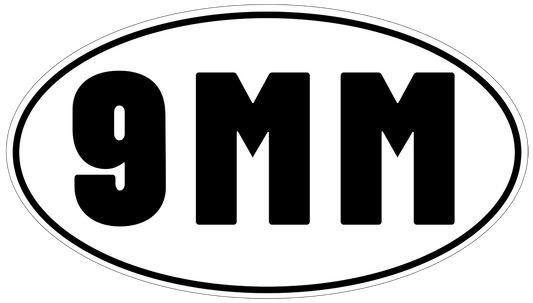 9mm Ammo vinyl decal for car, truck, window or laptop military - DECALS OF AMERICA