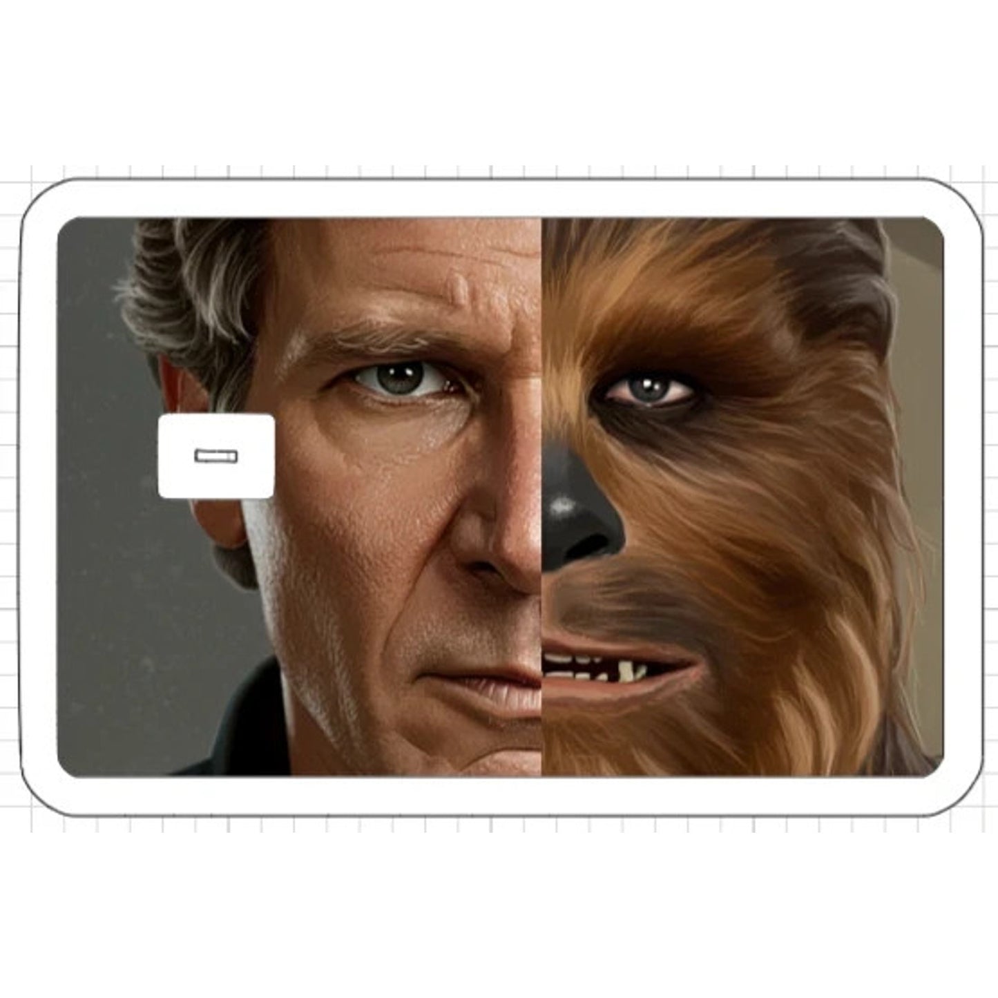 Star Wars Credit Debit Card Skin Sticker ATM_Hans Solo_Chewbacca