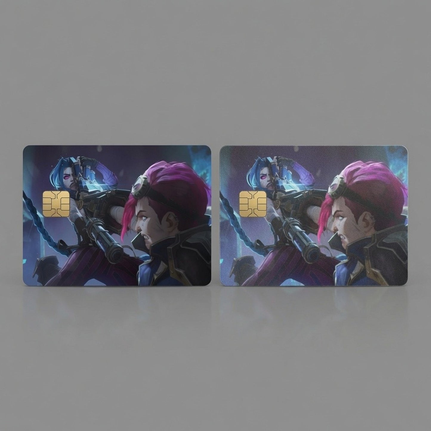 Last Duel of Vi & Jinx League of Legends Debit Card Credit Card Skin