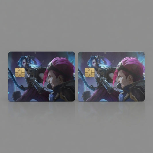 Vi & Jinx Last Duel League of Legends Vinyl Card Skin
