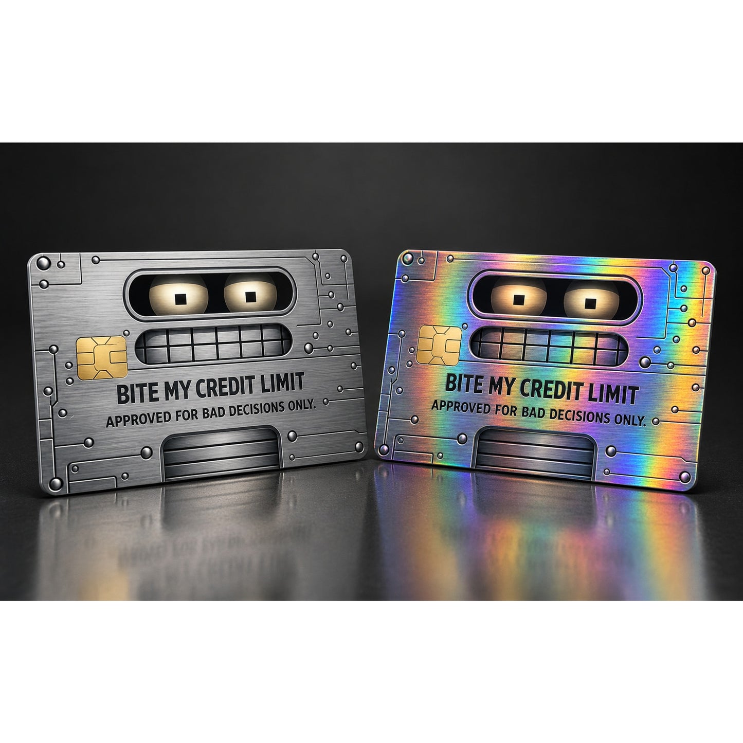 Funny Robot Bite My Credit Limit Credit Card Skin Debit Card Vinyl Sticker