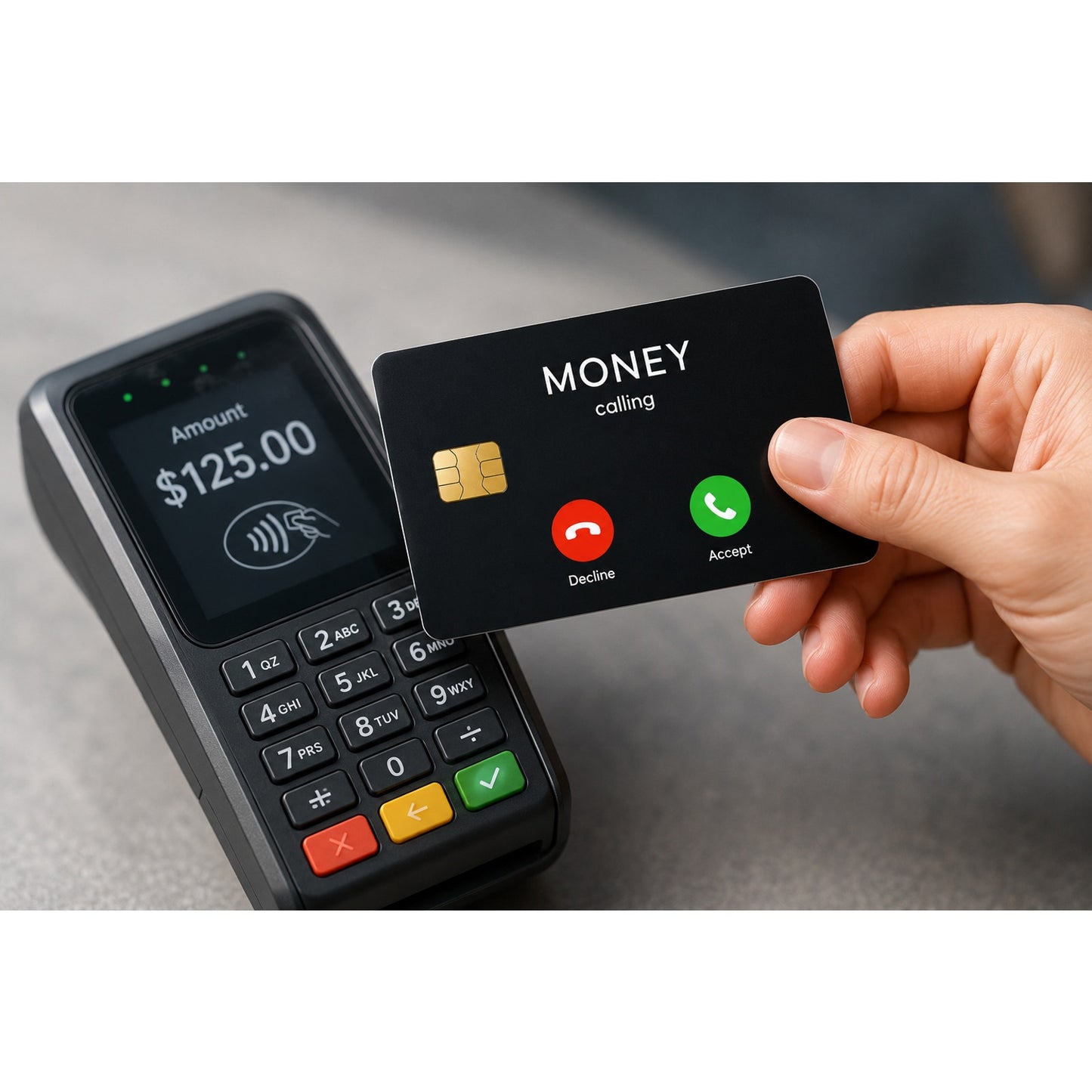 Money Calling Credit Card Skin Funny Debit Card Vinyl Sticker Wrap