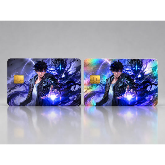 Sung Jin-woo with Shadow Soldier Solo Solo Leveling Debit Card Credit Card Skin