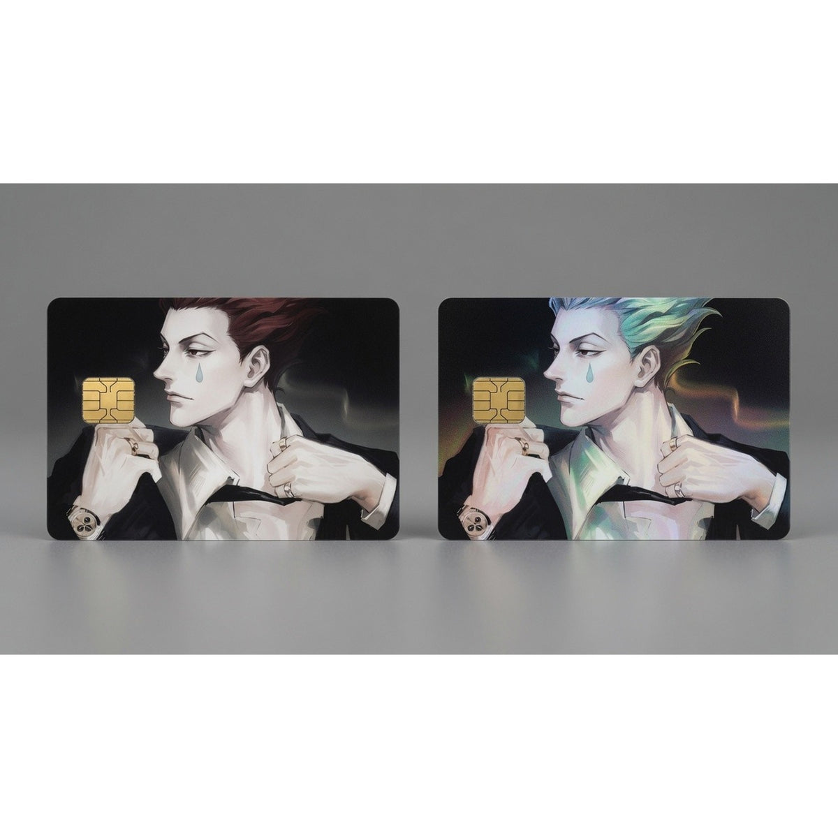 Hisoka Morow's Modern Noir Elegance HunterXHunter Debit Card Credit Card Skin