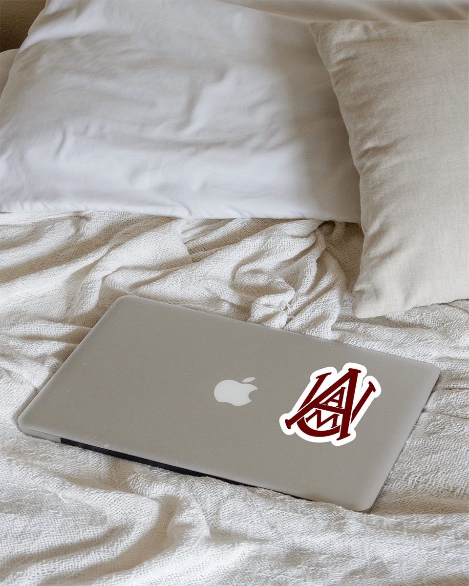 Calcomanía de vinilo de los Bulldogs de la Universidad A&amp;M de Alabama