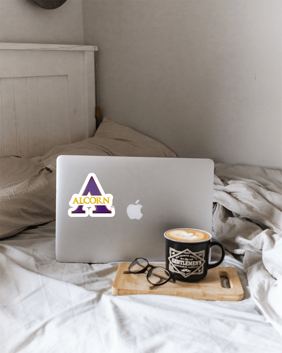 Alcorn State University Vinyl Decal for Laptop, or Car Window