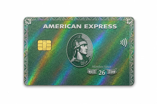 American Express Green Credit Card Skin Debit Card Sticker