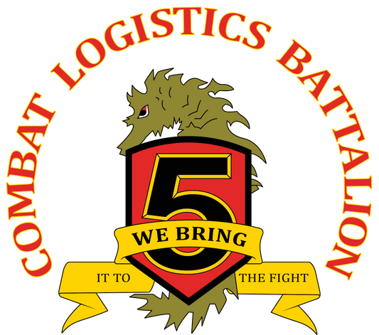 USMC 5th Combat Logistics Battalion Marines Patch U.S. Military vinyl decal for car, truck, window or laptop