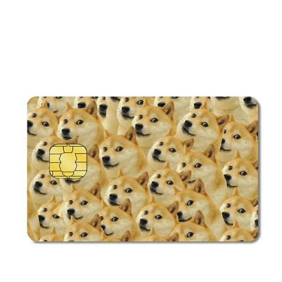 Doge Credit Card Skin for small-chip credit and debit cards
