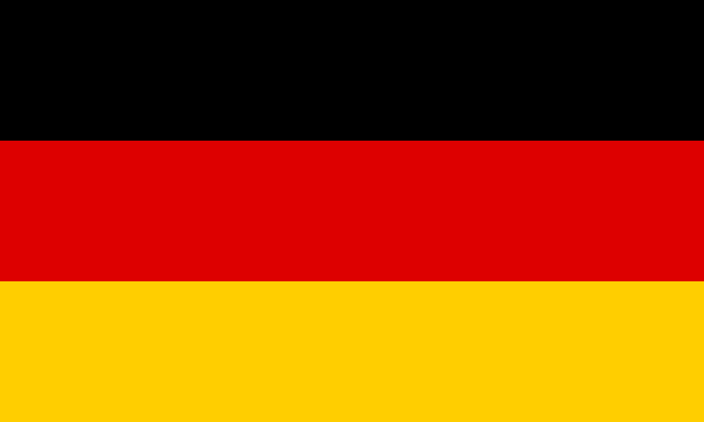 GERMANY COUNTRY FLAG, STICKER, DECAL, 5YR VINYL