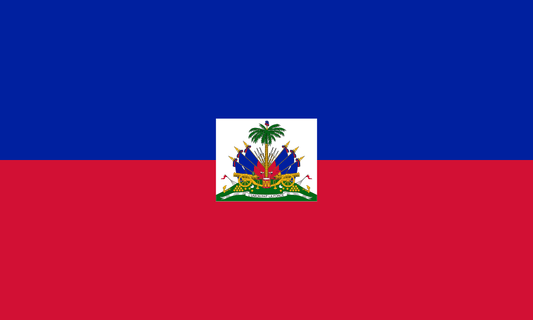 HAITI COUNTRY FLAG, STICKER, DECAL, 5YR VINYL