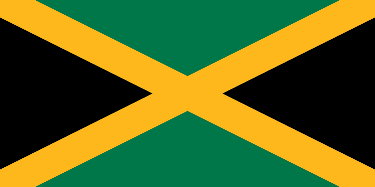 JAMAICA COUNTRY FLAG, STICKER, DECAL, 5YR VINYL