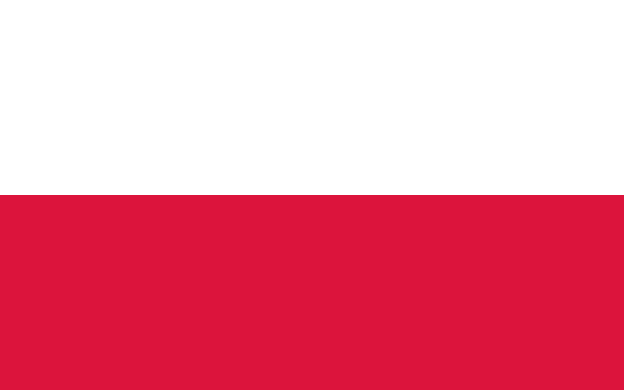 POLAND COUNTRY FLAG, STICKER, DECAL, 5YR VINYL