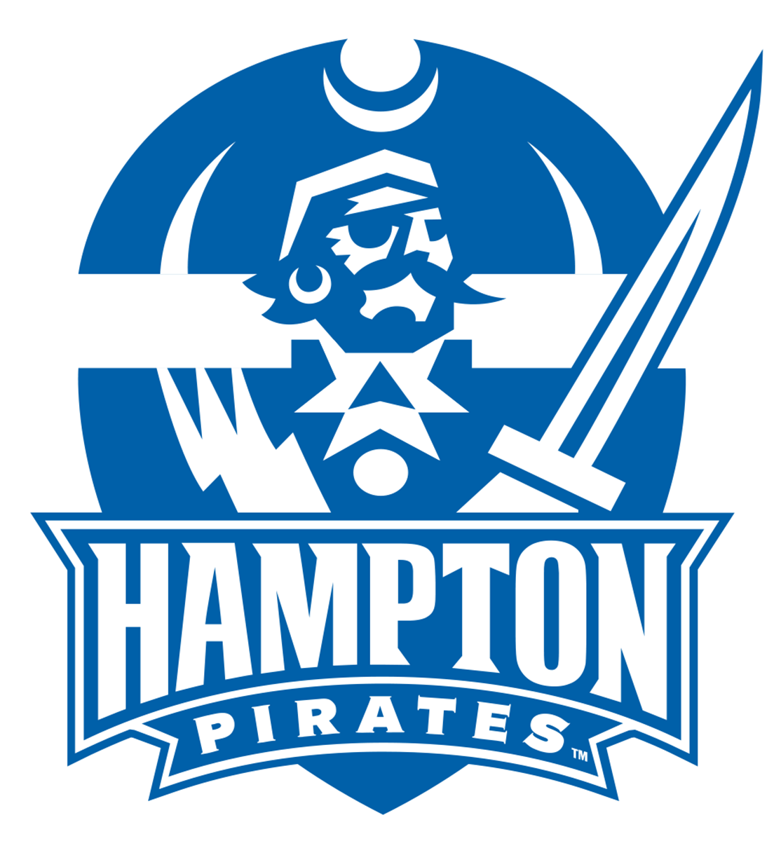 Hampton Pirates NCAA Football Vinyl Decal for Car Truck Window Laptop - DECALS OF AMERICA