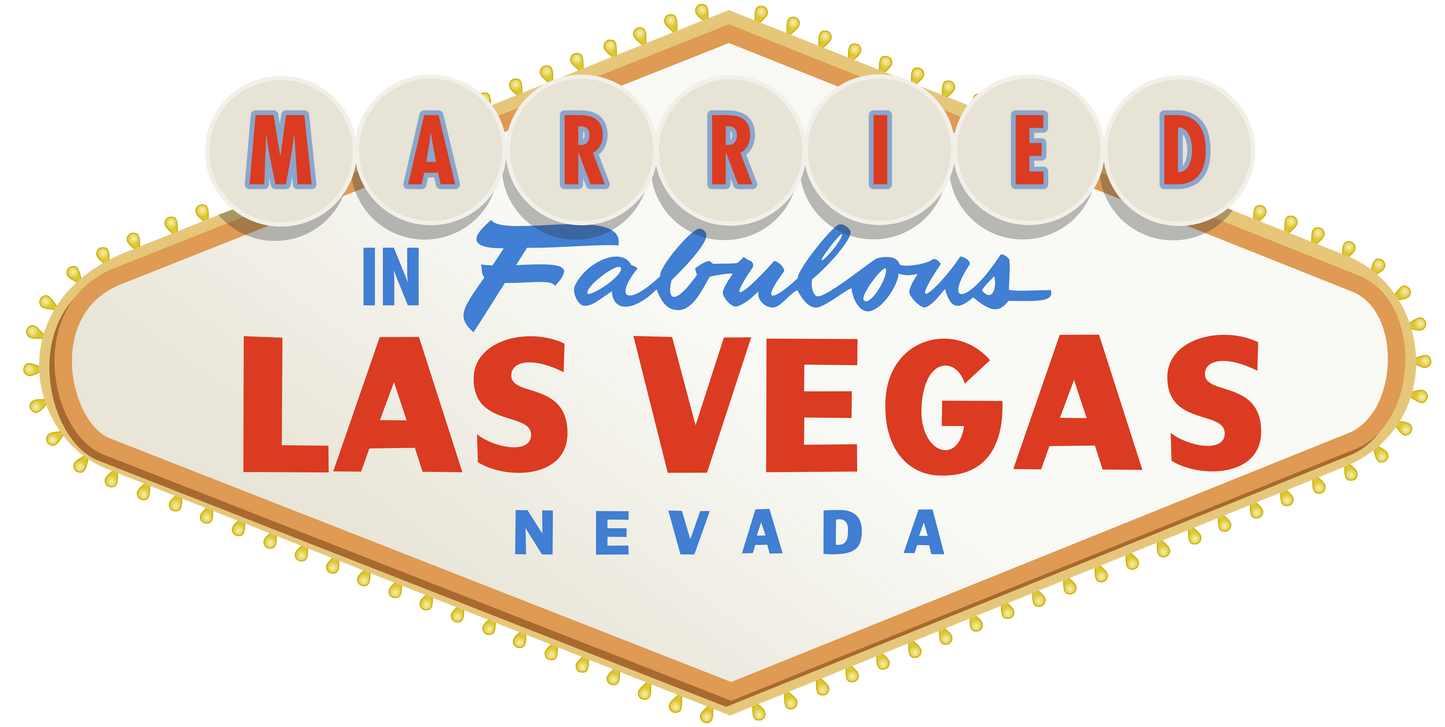 Married in Fabulous Las Vegas Vinyl Decal