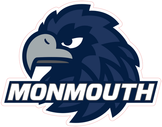 Monmouth Hawks NCAA Football Vinyl Decal for Car Truck Window Laptop - DECALS OF AMERICA