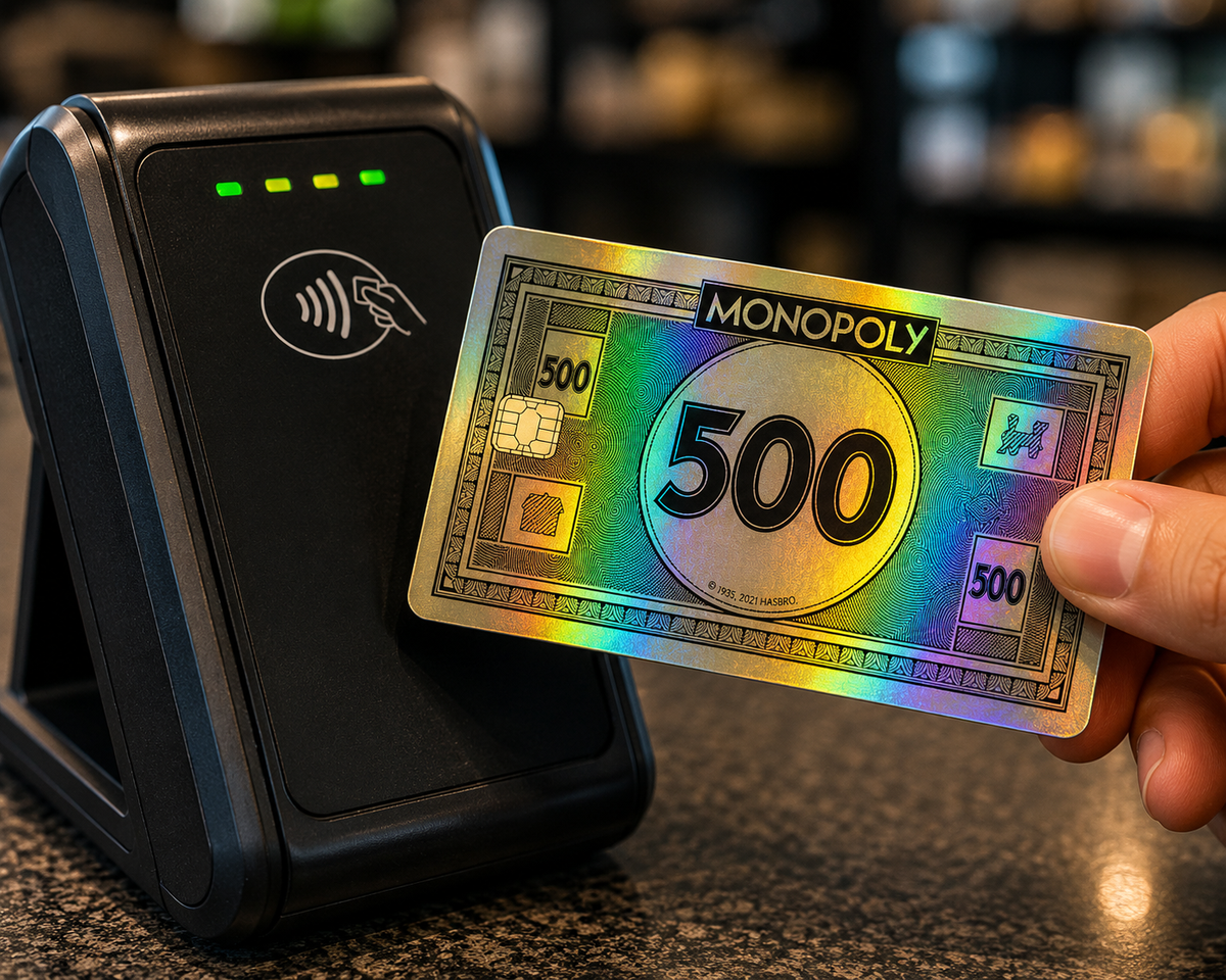 Monopoly 500 Gold Money Credit & Debit Card Skin Wrap