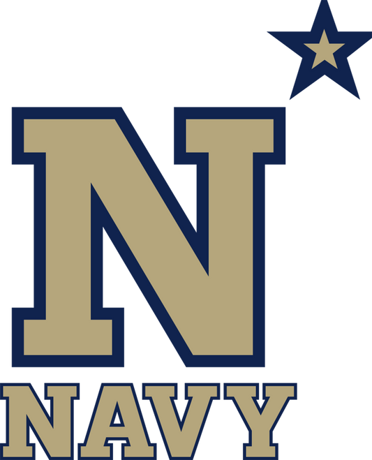 Navy Midshipmen  NCAA Football Vinyl Decal for Car Truck Window Laptop - DECALS OF AMERICA