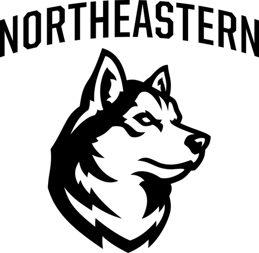 Northeastern Huskies NCAA Football Vinyl Decal for Car Truck Window Laptop - DECALS OF AMERICA