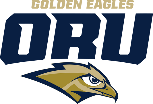 Oral Roberts Golden Eagles NCAA Football Vinyl Decal for Car Truck Window Laptop - DECALS OF AMERICA