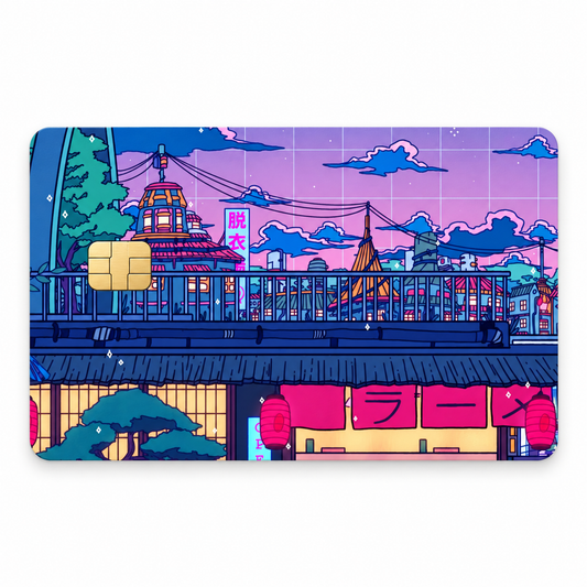 Ramen Village Credit Card Skin Japanese City Vinyl Wrap