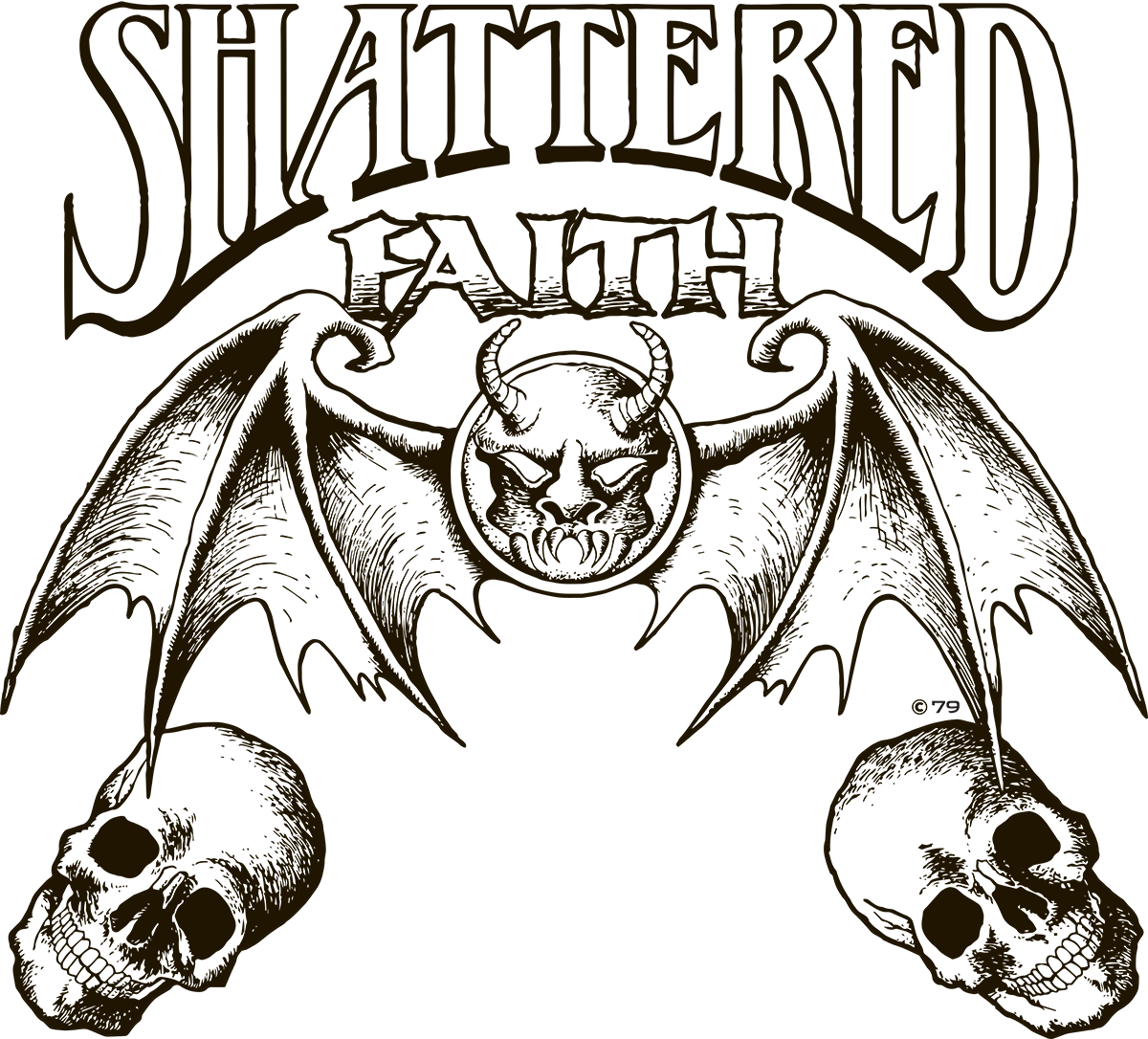 Shattered Faith logo Vinyl Decal for Car Truck Window Laptop