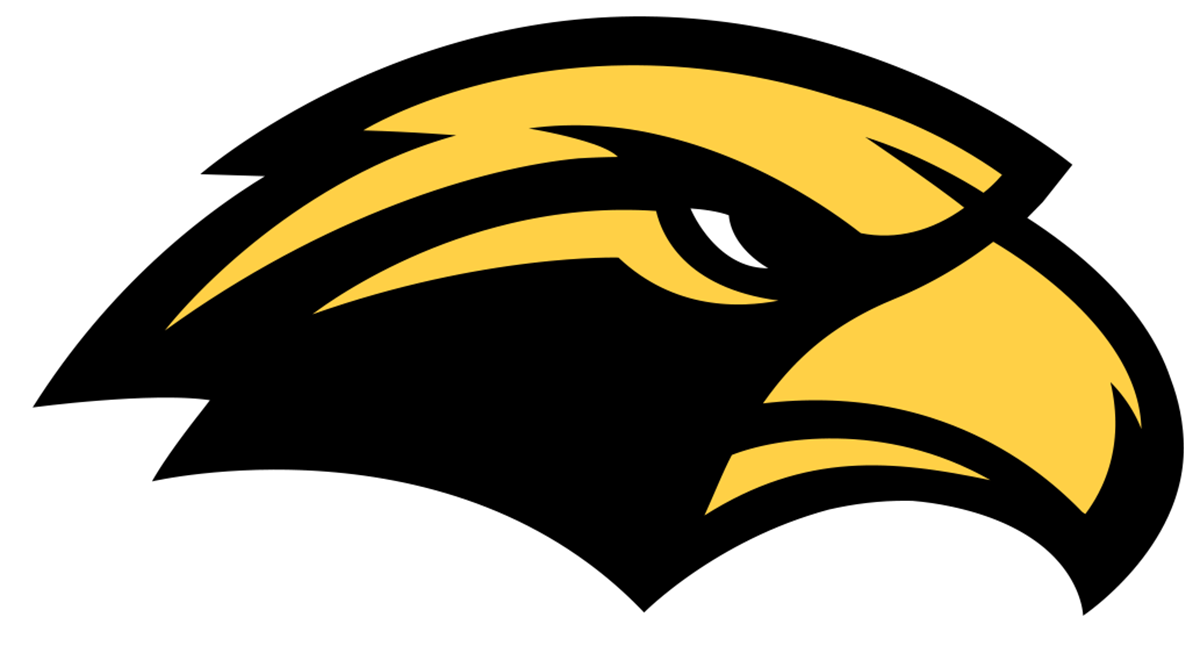 Southern Miss Golden Eagles  NCAA Football Vinyl Decal for Car Truck Window Laptop - DECALS OF AMERICA