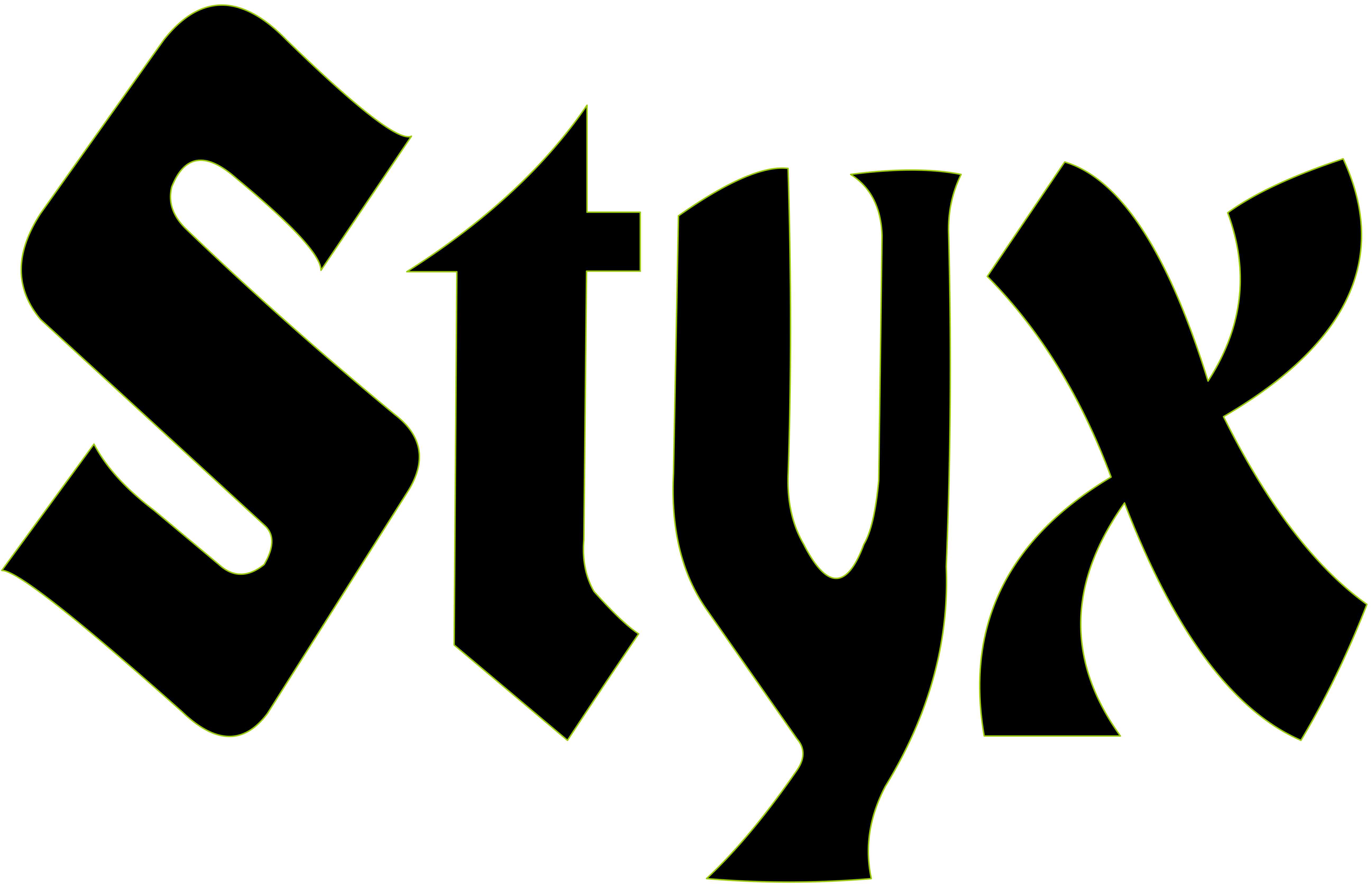 Styx logo Vinyl Decal for Car Truck Window Laptop – DECALS OF AMERICA
