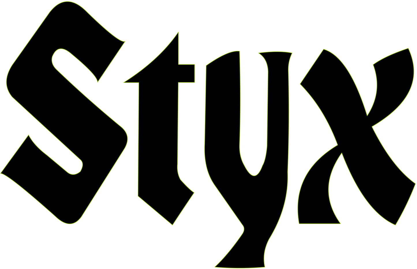 Styx logo Vinyl Decal for Car Truck Window Laptop