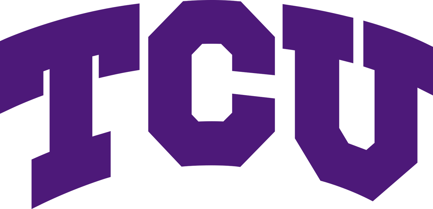 TCU Horned Frogs NCAA Football Vinyl Decal for Car Truck Window Laptop - DECALS OF AMERICA