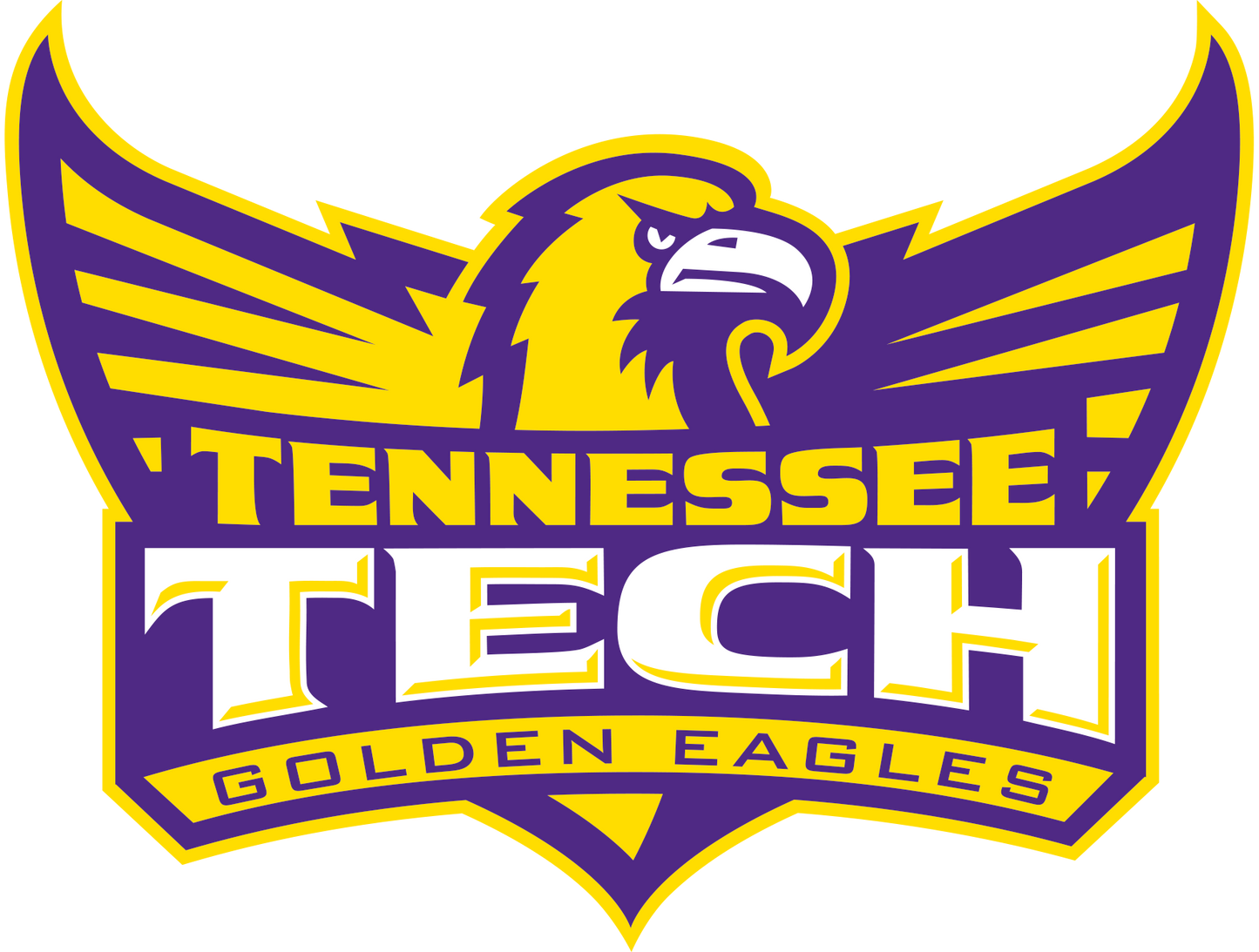 Tennessee Tech Golden Eagles NCAA Football Vinyl Decal for Car Truck Window Laptop - DECALS OF AMERICA