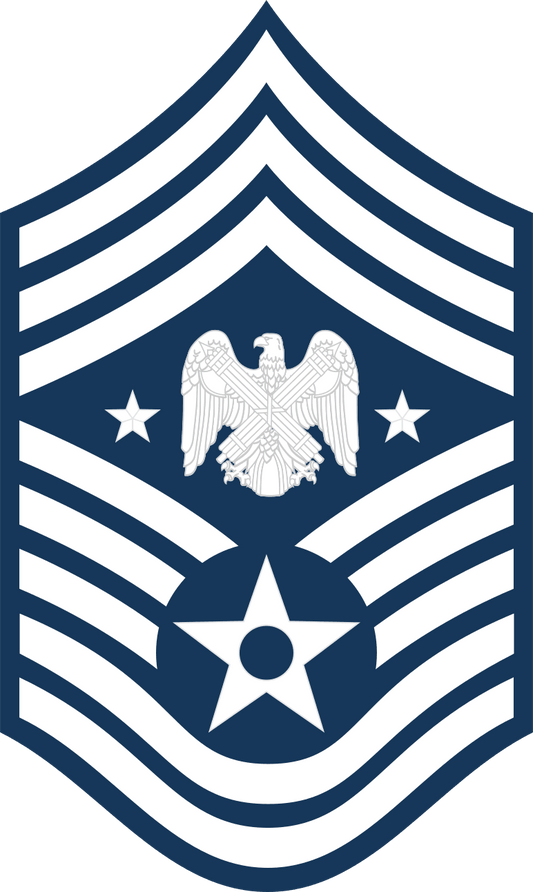 U.S. Air Force E-9 Rank Patch Chief Master Sergeant of the Air Force CMSAF vinyl decal for car, truck, window or laptop USAF Military