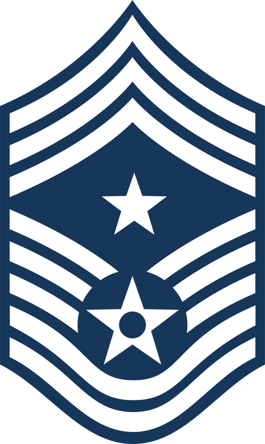 U.S. Air Force E-9 Rank Patch Command Chief Master Sergeant CCMS vinyl decal for car, truck, window or laptop USAF Military