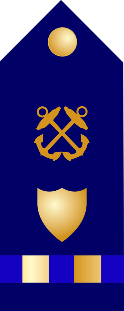 U.S. Coast Guard W_2 Rank Patch Chief Warrant Officer 2 CWO2 vinyl dec ...